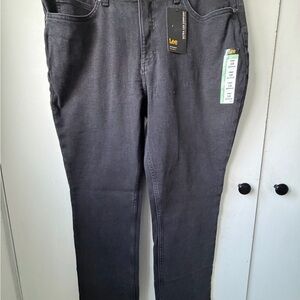 Lee Ultra Lux Comfort Straight Jeans Size 18 Medium Mid Rise NWT